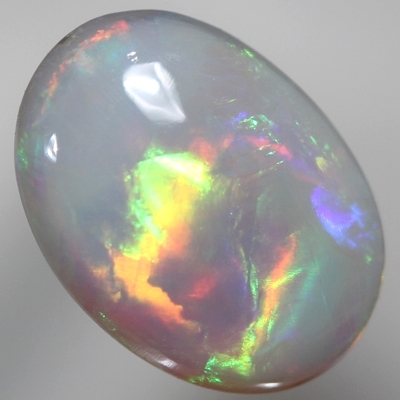 SOLID SEMI BLACK OPAL Bright chasing rolling flashes 